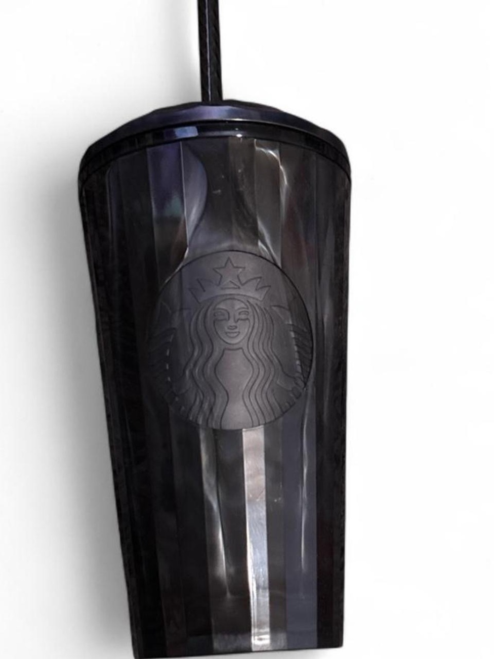 Starbucks Black Faceted Insulated Tumbler - Black